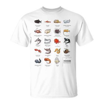 深海魚図鑑4 Tシャツ - Kawaiitshirt