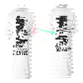 無料パレスチナ国旗 ガザの終わり占領 パレスチナ語 Tシャツ - Kawaiitshirt