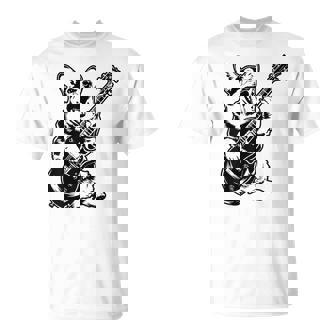 犬 ギタリスト ギター ペンブローク ウェールズ コーギー パパ ママ Tシャツ - Kawaiitshirt