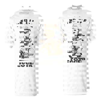 猫 ネコ 白猫 イラスト 原付 スクーター バイク 猫好き バイク好き かわいい おもしろ レトロ Neko Life 長袖tシャツ Tシャツ - Kawaiitshirt