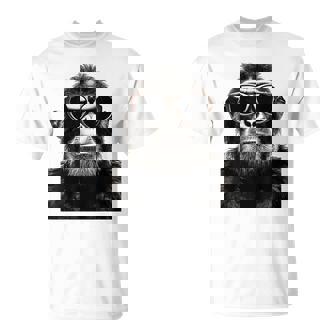 猿の恋人 アート 図面 動物 抽象 グラフィック 猿 Tシャツ - Kawaiitshirt