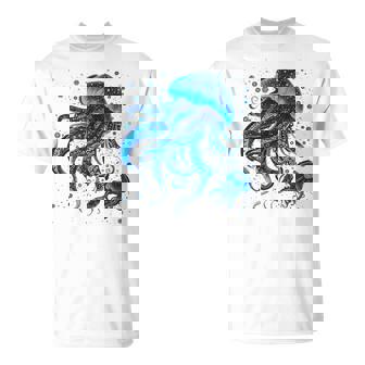生物発光と水中世界クラゲ Tシャツ - Kawaiitshirt