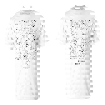 白柴たくさん かわいい柴犬 Tシャツ - Kawaiitshirt