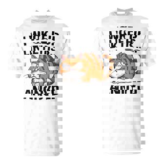 皮肉な猫好き 面白い 内向的 反社会的 不機嫌そうなキティ Tシャツ - Kawaiitshirt