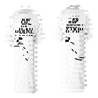 私には潜在的なエネルギーがある面白い物理学 Tシャツ - Kawaiitshirt