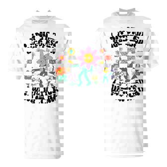 私は大柄な人間じゃないよ椅子で殴るぞおかしい 長袖tシャツ Tシャツ - Kawaiitshirt