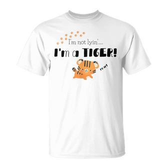 私は虎だ！ロア！ Tシャツ - Kawaiitshirt