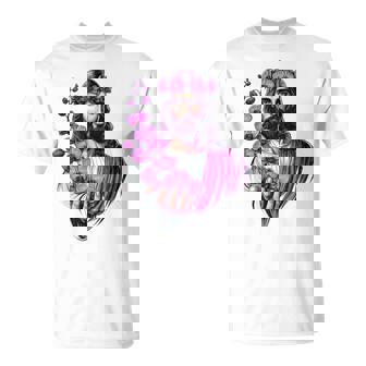 紫の蘭を持つイエス Tシャツ - Kawaiitshirt