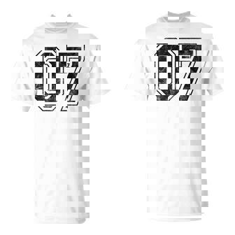 背中に07番 Tシャツ - Kawaiitshirt