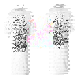 花柄 クリスチャン ティー 聖書 詩 伝道の書 3 Tシャツ - Kawaiitshirt