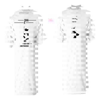 英国の国旗と地図と国の名前 イギリス Tシャツ - Kawaiitshirt