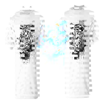 虎のアートワーク 動物園の動物 虎 Tシャツ - Kawaiitshirt