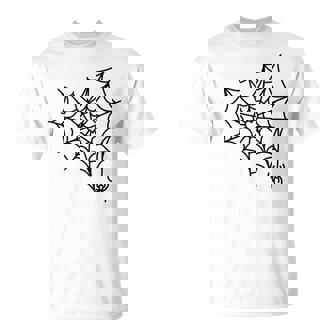 蜘蛛の巣 ハート かわいい ハロウィン ゴス Tシャツ - Kawaiitshirt