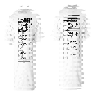 視力検査 おもしろ デザイン カエル Tシャツ - Kawaiitshirt