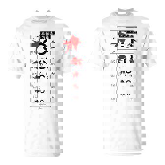 視力検査 おもしろ デザイン 金魚 Tシャツ - Kawaiitshirt
