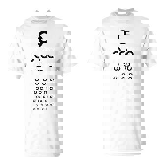 視力検査眼鏡屋面白い Tシャツ - Kawaiitshirt