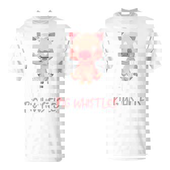 バックプリント 豚の口笛を信じる Tシャツ - Kawaiitshirt