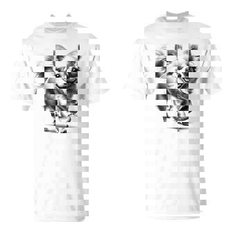 超かわいいチワワ フォトリアリスティック描画スタイル Tシャツ - Kawaiitshirt