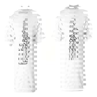 踊るはにわ大行列 はにわ ハニワ 埴輪 土偶 古墳 阿波踊り 宇宙人 かわいい シュール ワンポイント Tシャツ - Kawaiitshirt