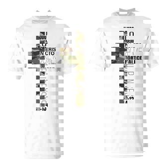 迷彩 スペイン語 聖書 一節 クリスティアーノerso Tシャツ - Kawaiitshirt