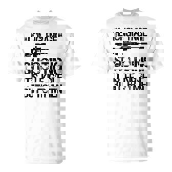 長距離射撃 It's Like Golf But For 背面 Tシャツ - Kawaiitshirt