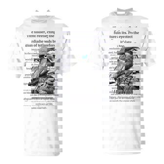 静かなる統治者 – ハシビロコウと湿地の守護 長袖tシャツ Tシャツ - Kawaiitshirt