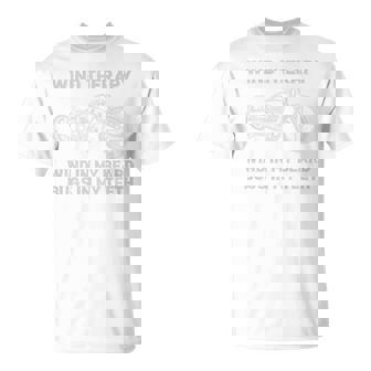 メンズ 面白い 白頭バイカーとあごひげバイク バックプリント Tシャツ - Kawaiitshirt