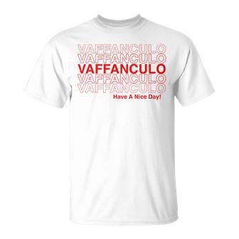面白いvaffanculoデザイン イタリア語で素敵な一日を。 Tシャツ - Kawaiitshirt