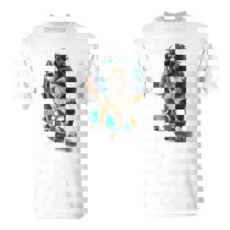 面白いスケートボード バーニーズマウンテンドッグ スケーター スケートグラフィック Tシャツ - Kawaiitshirt