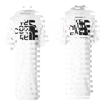 面白いパロディシャツ 夏のクールなデザインのための南の顔 Tシャツ - Kawaiitshirt