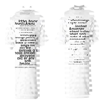 面白いポートフォリオマネージャー Tシャツ - Kawaiitshirt