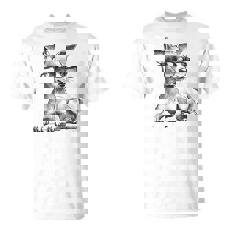 面白いミニチュアピンシャードッグミニピンサングラスデザイン。 Tシャツ - Kawaiitshirt