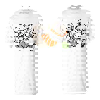 面白い寿司 ビーチで日光浴 Tシャツ - Kawaiitshirt