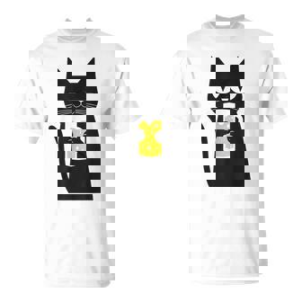 面白い黒猫はビールが大好きおもしろいビール好き Tシャツ - Kawaiitshirt