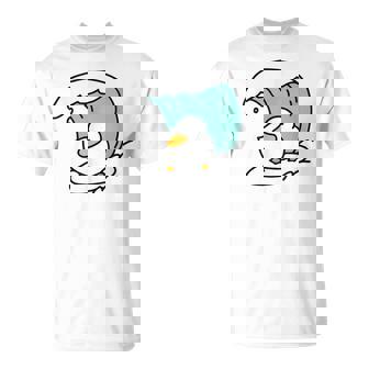 面白くてかわいい小さなアヒルが波をキャッチ。 Tシャツ - Kawaiitshirt