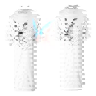 魔法の蝶 エレガント 神秘的な蝶 銀河 星 長袖tシャツ Tシャツ - Kawaiitshirt