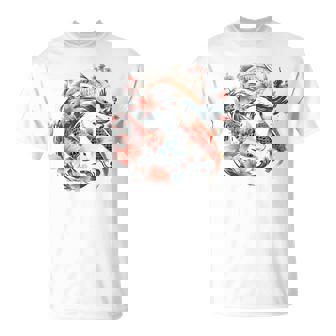 鯉 桜 長袖tシャツ Tシャツ - Kawaiitshirt