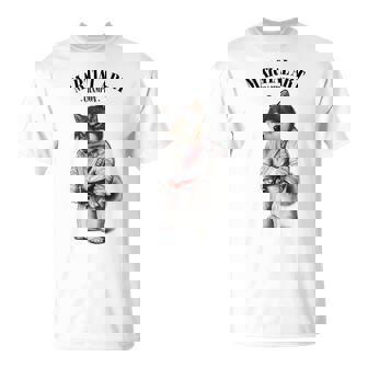 黒柴犬 柔道空手マスター 白柔道師 Tシャツ - Kawaiitshirt