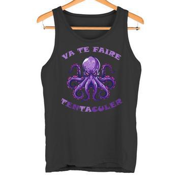Débardeur Humoristique 'Va Te Faire Tentaculer !' - Motif Pieuvre En Colère, Jeu De Mots - T-shirt Décontracté Coton