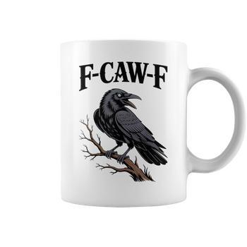 Black Crow, F-Caw-F Funny Black Bird Moon Gothic Humor Women Men's