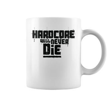 T-shirt Rave Oldskool Femme – Design 'Hardcore Will Never Die', Col En V, Pour Fans De Scène Des Années 90