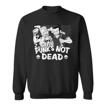 Sweatshirt Punk's Not Dead - Punk Is Not Dead - Design Guitar Rock Hardcore Vintage