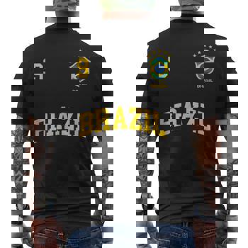 Maglietta Calcio Brasile Numero 9 Con Bandiera | T-shirt Uomo Donna Per Tifosi, Sport, Eventi | Leggera E Confortevole - 3