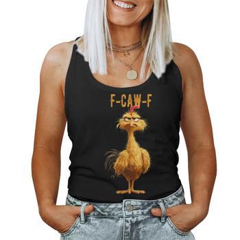 T-Shirt Humour 'Funny Chicken Coffee Lover' - F-Caw-F Cawfee - Coton - Taille Et Couleur Au Choix - Neuf