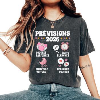 T-shirt Future Maman 2026 – Annonce Grossesse Originale Et Humour – Cadeau Femme Enceinte, Maman, Bébé Surprise