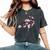 ヴィンテージ桜 日本の桜の花グラフィカルアート レディースオーバーサイズコンフォートTシャツ Pepper ヴィンテージ桜 日本の桜の花グラフィカルアート レディースオーバーサイズコンフォートTシャツ Pepper