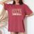 Mississippi Delta Blues Intage Retro Envejecida Camiseta extragrande cómoda para mujer Crimson
