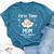 First Time Mom Est 2025 Cute Mother's Father's Day Bella Canvas T-shirt Heather Navy