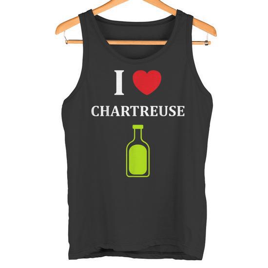 Débardeur Humour "I Love Chartreuse" - Design Minimaliste Pour Les Fans De Cette Liqueur
