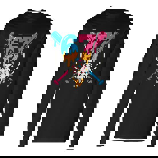 Six Seven Baseball Ice Cream Drip Cool 67 Gen Alpha Slang Long